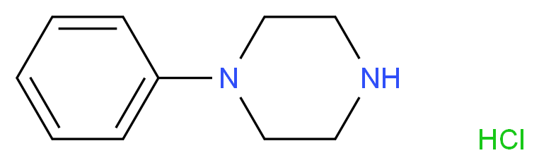 1-phenylpiperazine hydrochloride_分子结构_CAS_4004-95-9