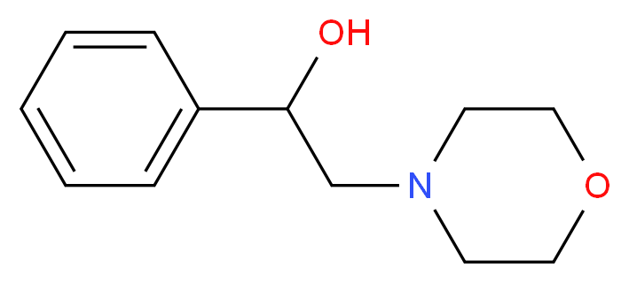 2-(morpholin-4-yl)-1-phenylethan-1-ol_分子结构_CAS_4432-34-2