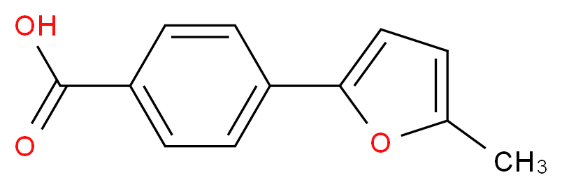 4-(5-Methyl-2-furyl)benzoic acid_分子结构_CAS_)