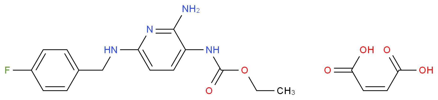 Flupirtine Maleate_分子结构_CAS_75507-68-5)