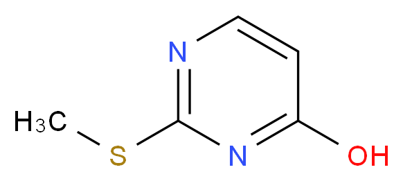 2-(methylsulfanyl)pyrimidin-4-ol_分子结构_CAS_5751-20-2