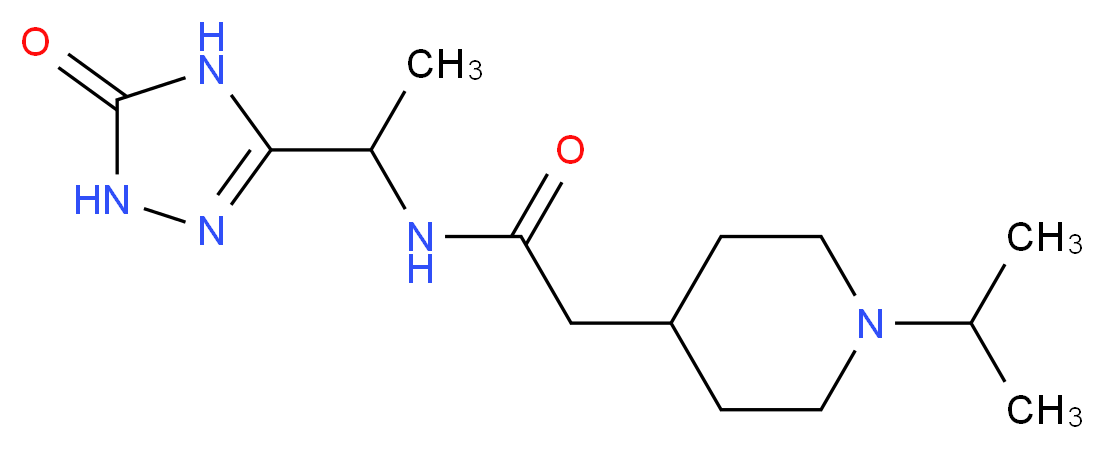 2-(1-isopropyl-4-piperidinyl)-N-[1-(5-oxo-4,5-dihydro-1H-1,2,4-triazol-3-yl)ethyl]acetamide_分子结构_CAS_)
