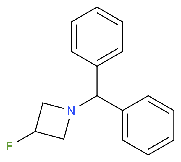 1-(Diphenylmethyl)-3-fluoroazetidine_分子结构_CAS_617718-45-3)