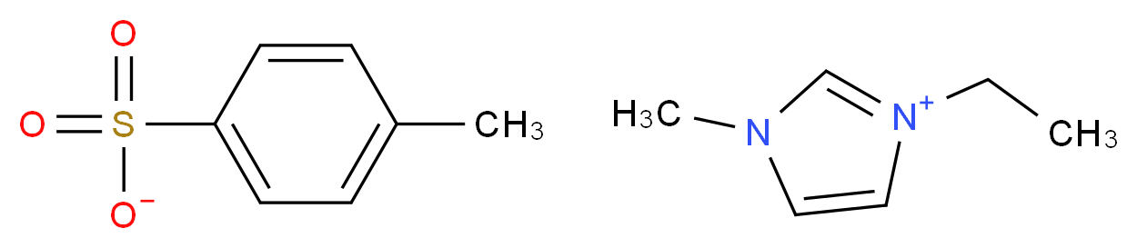 3-ethyl-1-methyl-1H-imidazol-3-ium 4-methylbenzene-1-sulfonate_分子结构_CAS_328090-25-1