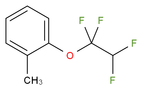 1-methyl-2-(1,1,2,2-tetrafluoroethoxy)benzene_分子结构_CAS_42145-66-4