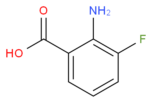 2-amino-3-fluorobenzenecarboxylic acid_分子结构_CAS_17609-80-2)