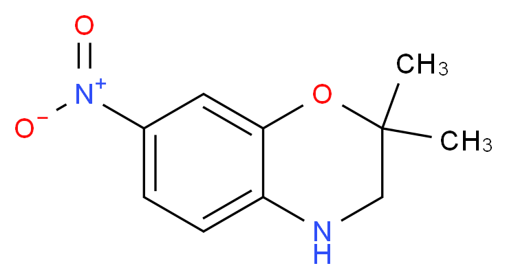 2,2-Dimethyl-7-nitro-3,4-dihydro-2H-1,4-benzoxazine_分子结构_CAS_144293-76-5)