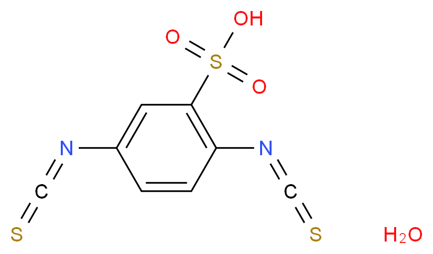 2,5-Diisothiocyanatobenzenesulphonic acid dihydrate 95%+_分子结构_CAS_)