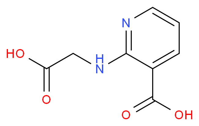 2-[(carboxymethyl)amino]pyridine-3-carboxylic acid_分子结构_CAS_1057318-86-1