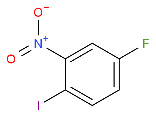 4-fluoro-1-iodo-2-nitrobenzene_分子结构_CAS_364-77-2