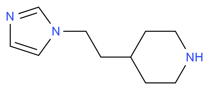4-[2-(1H-Imidazol-1-yl)ethyl]piperidine_分子结构_CAS_)