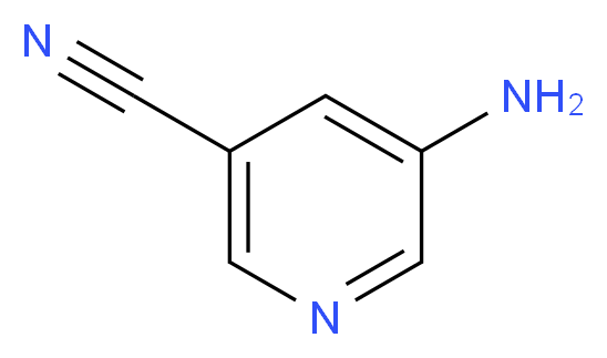 5-aminopyridine-3-carbonitrile_分子结构_CAS_13600-47-0