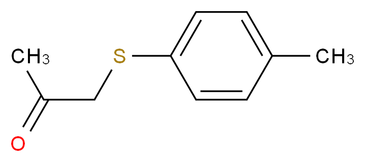 (4-Methylphenylthio)acetone_分子结构_CAS_1200-13-1)