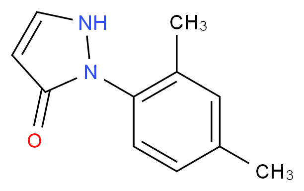 2-(2,4-dimethylphenyl)-2,3-dihydro-1H-pyrazol-3-one_分子结构_CAS_1245204-72-1