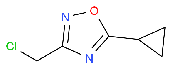 3-(Chloromethyl)-5-cyclopropyl-1,2,4-oxadiazole_分子结构_CAS_959237-80-0)