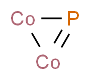 1-phospha-2,3-dicobaltacycloprop-1-ene_分子结构_CAS_12134-02-0