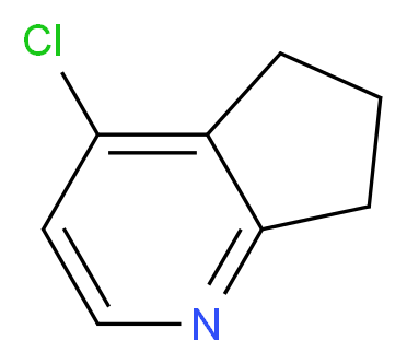 4-chloro-5H,6H,7H-cyclopenta[b]pyridine_分子结构_CAS_54664-55-0