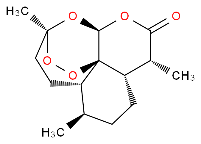 (3R,5aS,6R,8aS,9R,12S,12aR)-3,6,9-trimethyloctahydro-3H-3,12-epoxy[1,2]dioxepino[4,3-i]isochromen-10(12H)-one_分子结构_CAS_)