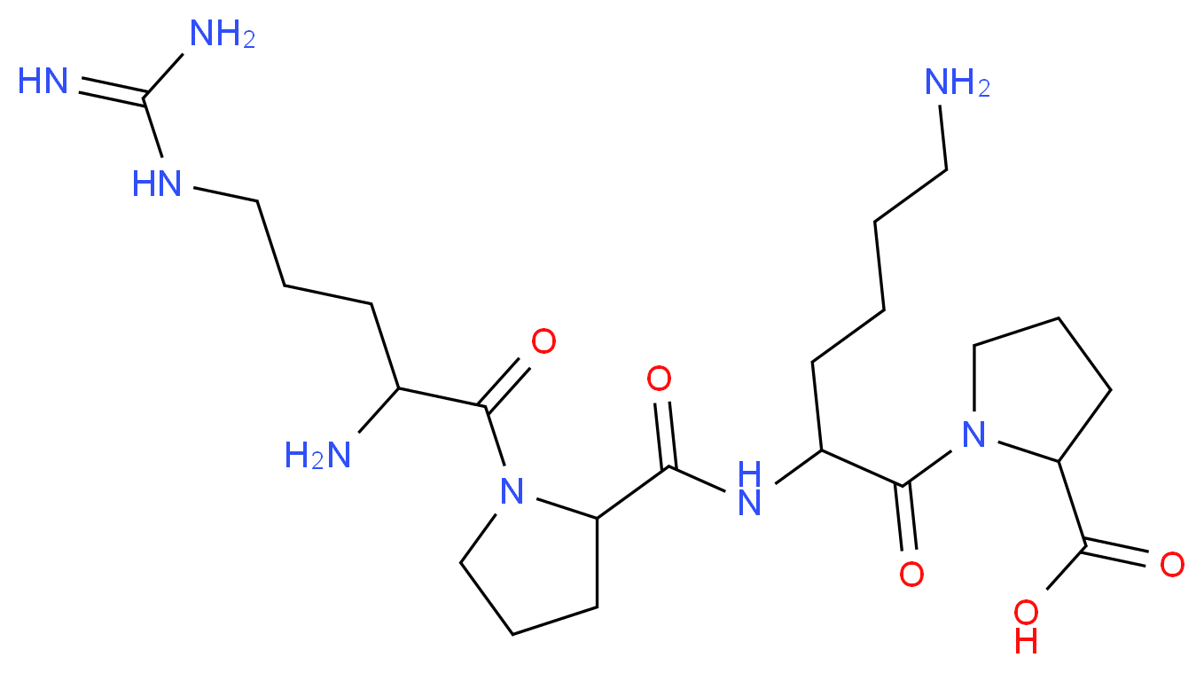 1-(6-amino-2-{[1-(2-amino-5-carbamimidamidopentanoyl)pyrrolidin-2-yl]formamido}hexanoyl)pyrrolidine-2-carboxylic acid_分子结构_CAS_57468-16-3