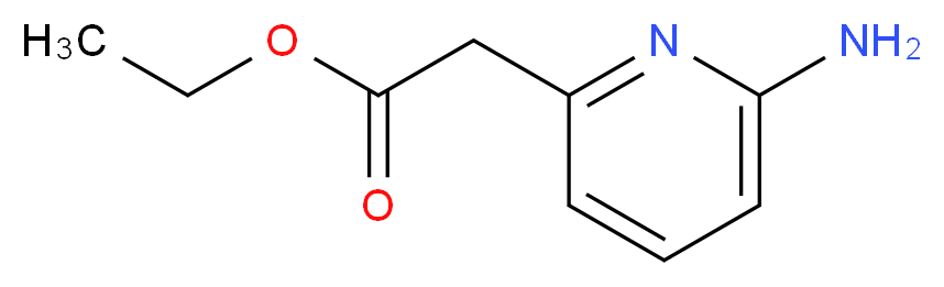 ETHYL (6-AMINOPYRIDIN-2-YL)ACETATE_分子结构_CAS_71469-82-4)