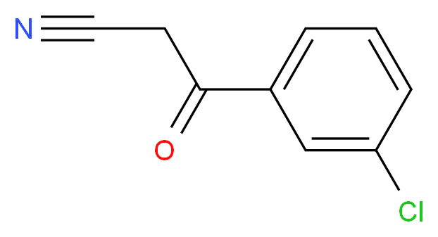 3-氯苯甲酰乙腈_分子结构_CAS_21667-62-9)