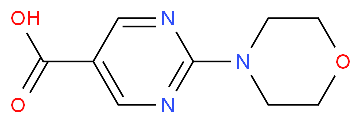 2-(morpholin-4-yl)pyrimidine-5-carboxylic acid_分子结构_CAS_253315-05-8