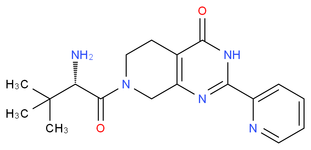 7-(3-methyl-L-valyl)-2-pyridin-2-yl-5,6,7,8-tetrahydropyrido[3,4-d]pyrimidin-4(3H)-one_分子结构_CAS_)