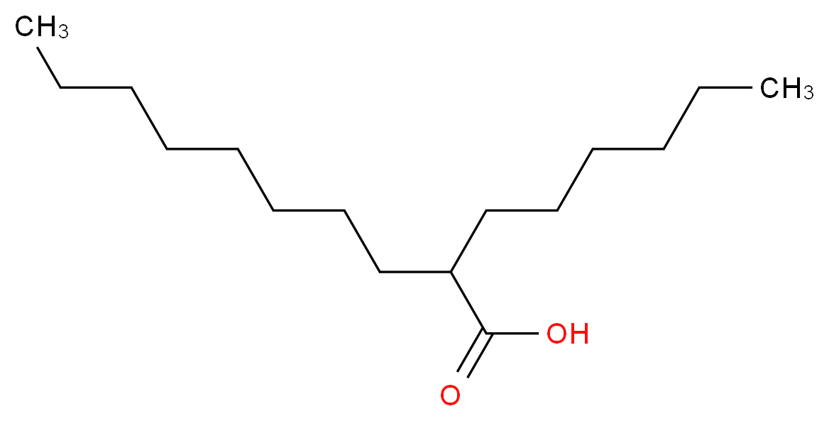 2-hexyldecanoic acid_分子结构_CAS_25354-97-6