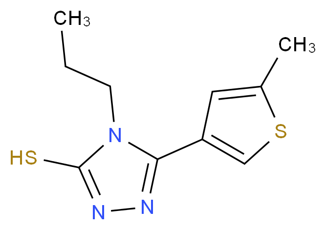 5-(5-methyl-3-thienyl)-4-propyl-4H-1,2,4-triazole-3-thiol_分子结构_CAS_667436-25-1)