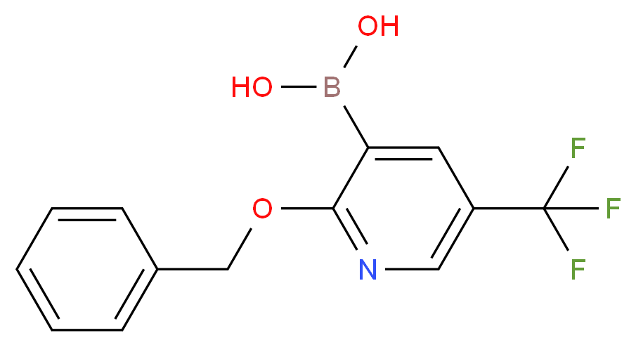 (2-(Benzyloxy)-5-(trifluoromethyl)pyridin-3-yl)boronic acid_分子结构_CAS_850864-60-7)