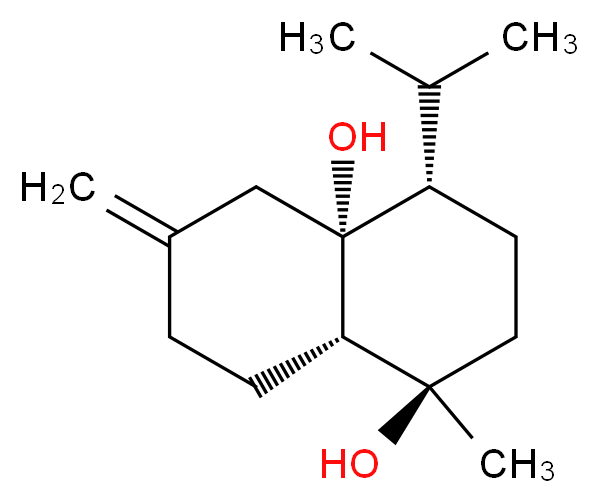 Isocalamendiol_分子结构_CAS_25330-21-6)