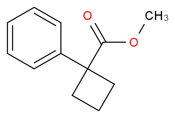 methyl 1-phenylcyclobutane-1-carboxylate_分子结构_CAS_58469-03-7