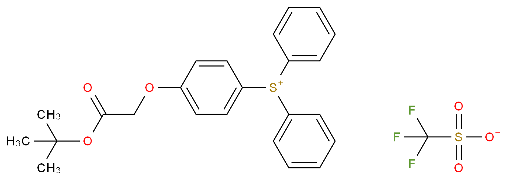 叔丁氧羰基-甲氧基苯基二苯锍三氟甲磺酸酯_分子结构_CAS_180801-55-2)