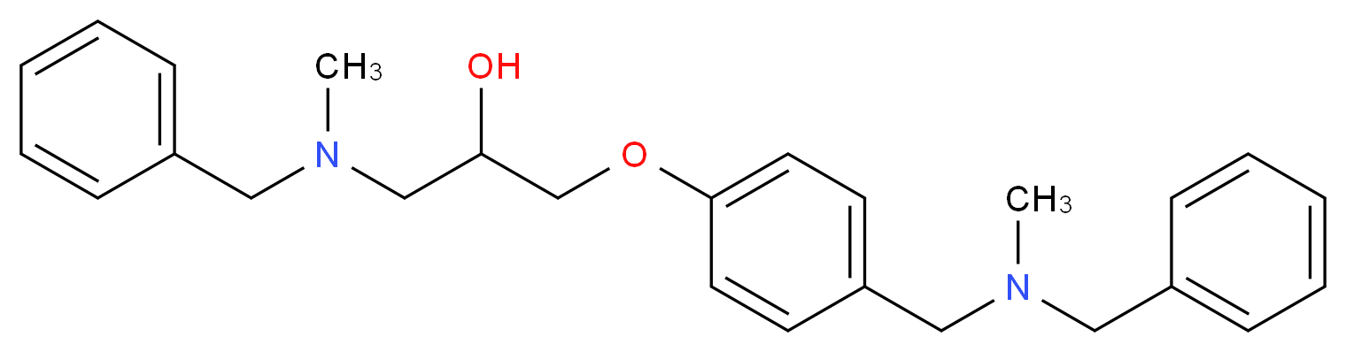 1-[benzyl(methyl)amino]-3-(4-{[benzyl(methyl)amino]methyl}phenoxy)-2-propanol_分子结构_CAS_)