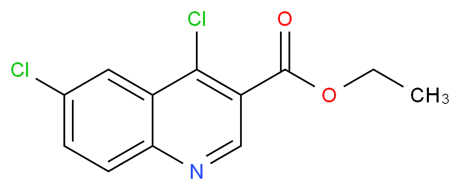 ethyl 4,6-dichloroquinoline-3-carboxylate_分子结构_CAS_21168-41-2