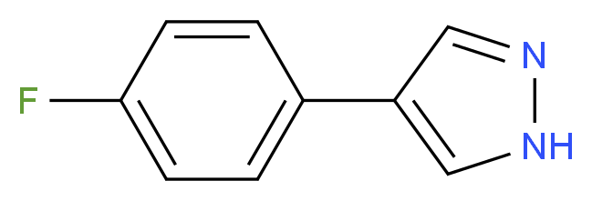 4-(4-Fluoro-phenyl)-1H-pyrazole_分子结构_CAS_204384-26-9)