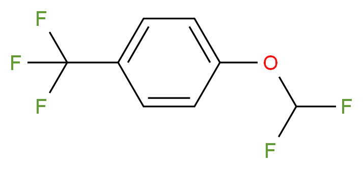 1-(difluoromethoxy)-4-(trifluoromethyl)benzene_分子结构_CAS_156570-16-0