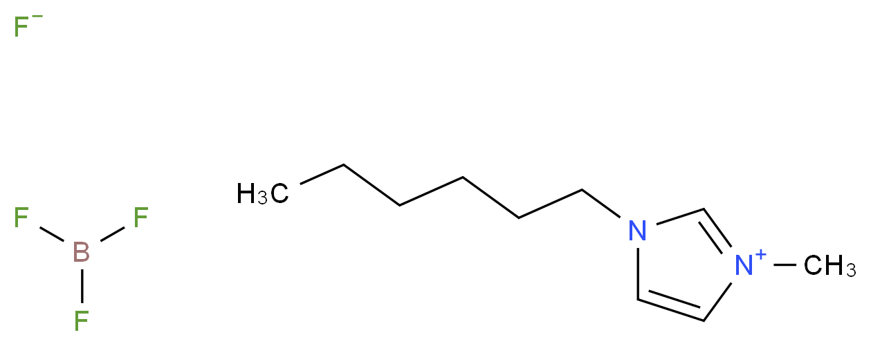 1-hexyl-3-methyl-1H-imidazol-3-ium trifluoroborane fluoride_分子结构_CAS_244193-50-8