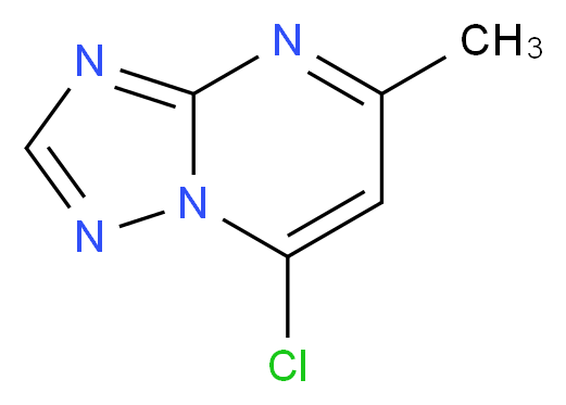 7-Chloro-5-methyl-[1,2,4]triazolo[1,5-a]pyrimidine_分子结构_CAS_24415-66-5)