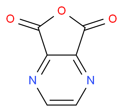 furo[3,4-b]pyrazine-5,7-dione_分子结构_CAS_)