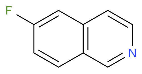 6-Fluoroisoquinoline_分子结构_CAS_1075-11-2)