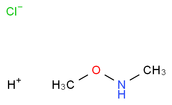 hydrogen methoxy(methyl)amine chloride_分子结构_CAS_6638-79-5