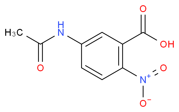 5-乙酰胺基-2-硝基苯酸_分子结构_CAS_4368-83-6)