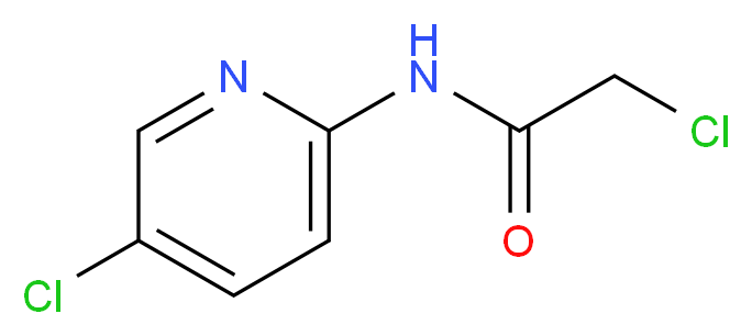 2-chloro-N-(5-chloropyridin-2-yl)acetamide_分子结构_CAS_90931-33-2