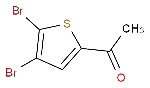 1-(4,5-dibromothiophen-2-yl)ethan-1-one_分子结构_CAS_7209-12-3
