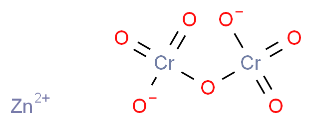 zinc(2+) ion [(oxidodioxochromio)oxy]chromiumoylolate_分子结构_CAS_14018-95-2