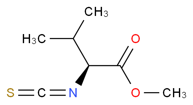 methyl (2S)-2-isothiocyanato-3-methylbutanoate_分子结构_CAS_21055-41-4