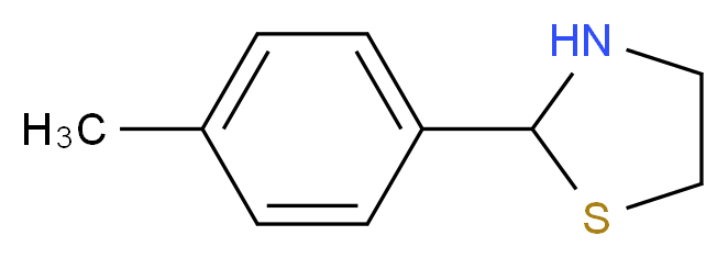 2-p-Tolyl-thiazolidine_分子结构_CAS_67086-82-2)