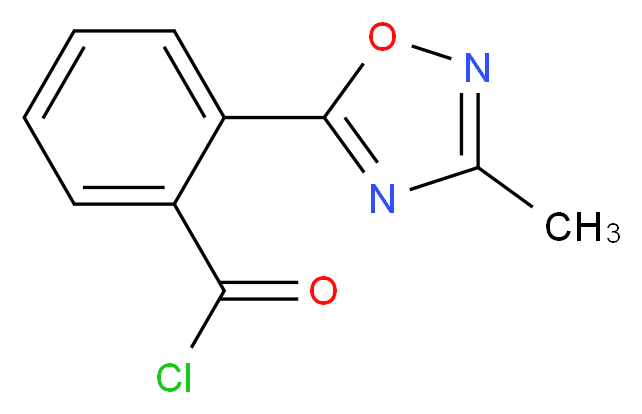 2-(3-methyl-1,2,4-oxadiazol-5-yl)benzoyl chloride_分子结构_CAS_380899-55-8