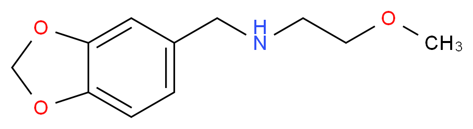 (2H-1,3-benzodioxol-5-ylmethyl)(2-methoxyethyl)amine_分子结构_CAS_)
